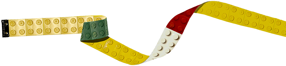 Legobitar som mätband.